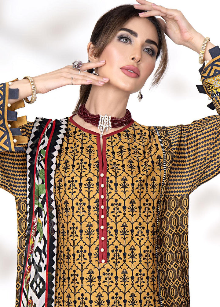 Meerak Embroidered Lawn Suits Unstitched 3 Piece MRK23CC Ralli - Summer Collection