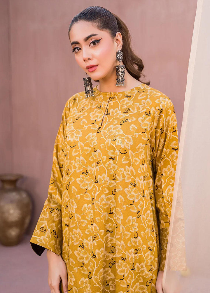 Meerak Printed Linen Suits Unstitched 2 Piece MRK23CW Sair - Winter Collection