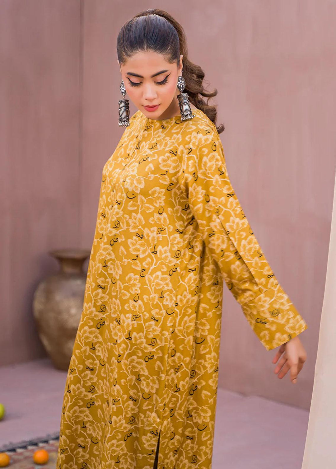 Meerak Printed Linen Suits Unstitched 2 Piece MRK23CW Sair - Winter Collection