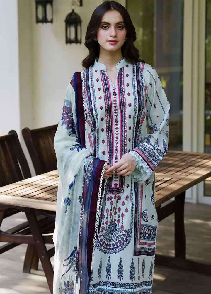 Meerak Embroidered  Suits Unstitched 3 Piece MRK24S Kelly - Summer Collection