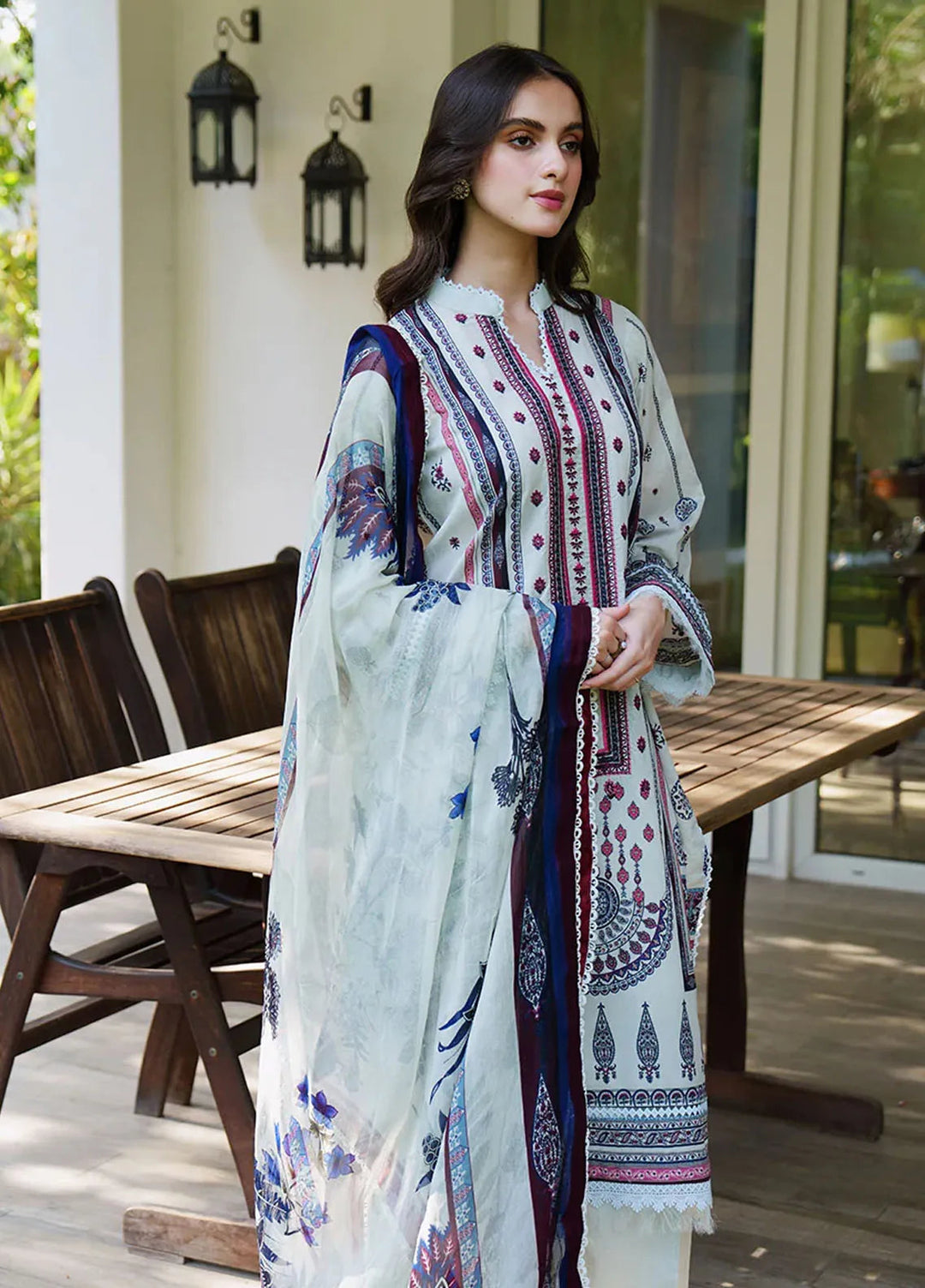 Meerak Embroidered  Suits Unstitched 3 Piece MRK24S Kelly - Summer Collection