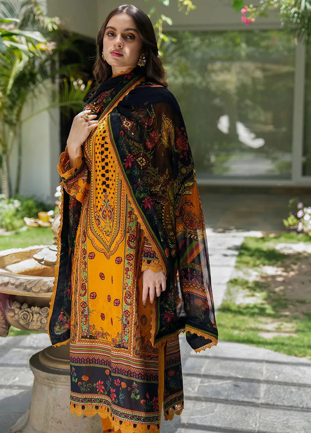 Meerak Embroidered  Suits Unstitched 3 Piece MRK24S Roma - Summer Collection