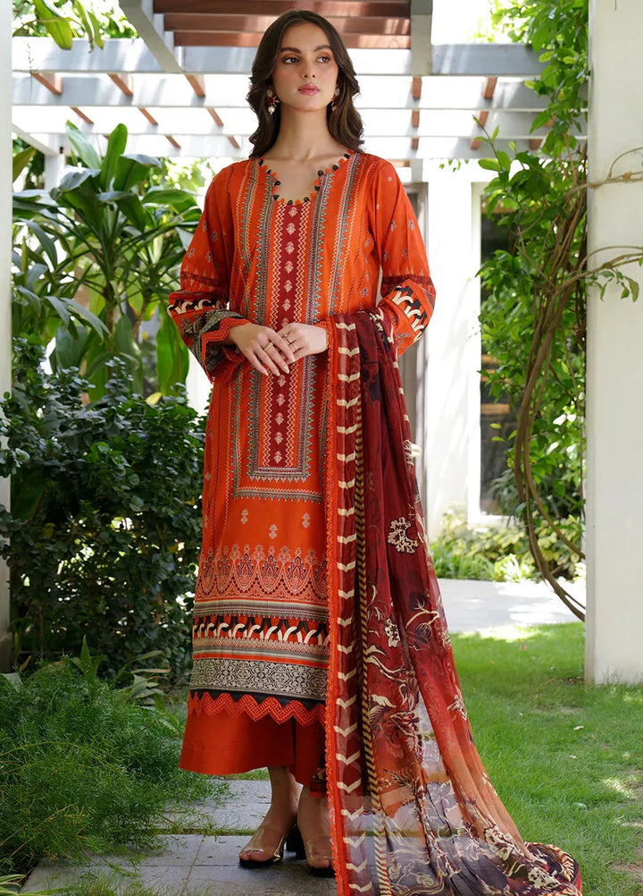 Meerak Embroidered  Suits Unstitched 3 Piece MRK24S Scarlett - Summer Collection