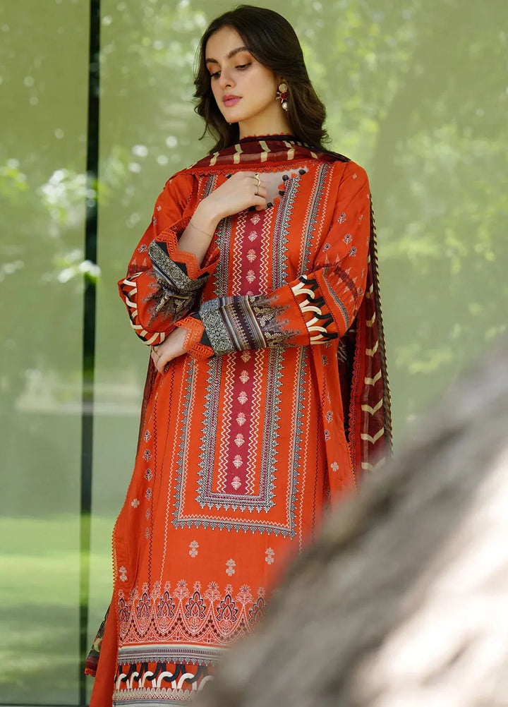 Meerak Embroidered  Suits Unstitched 3 Piece MRK24S Scarlett - Summer Collection