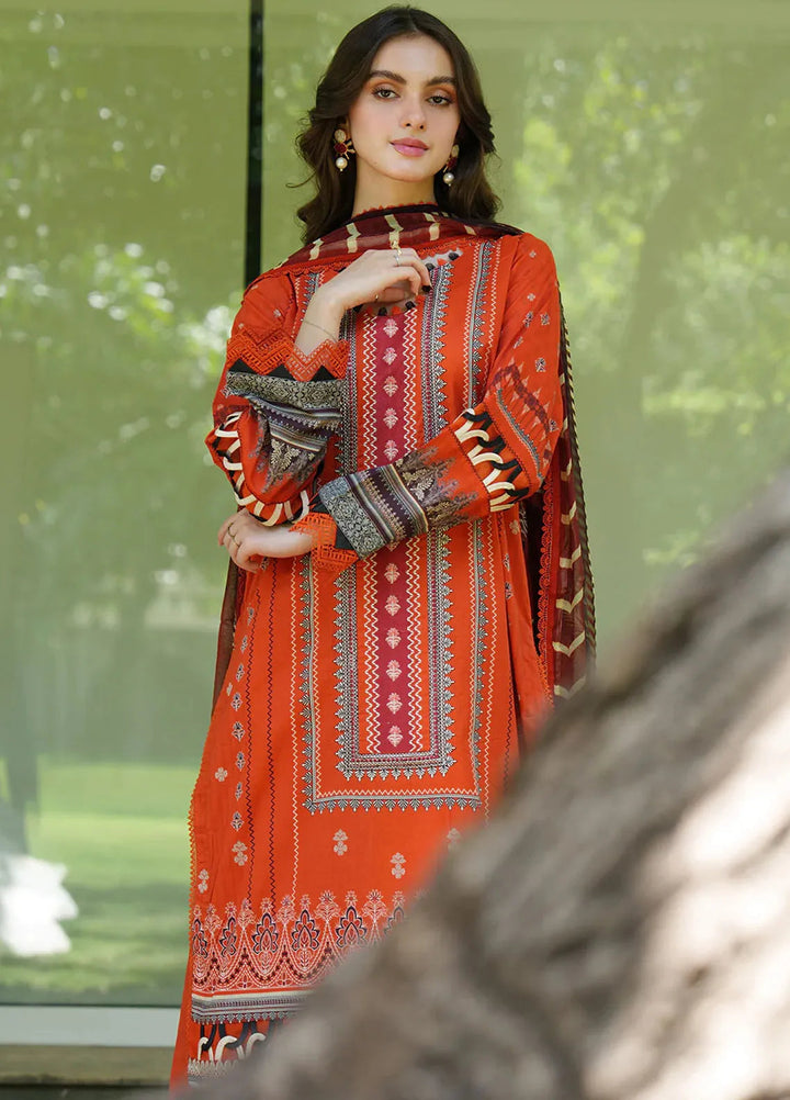 Meerak Embroidered  Suits Unstitched 3 Piece MRK24S Scarlett - Summer Collection