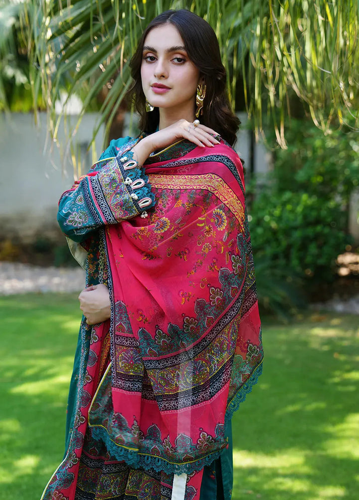 Meerak Embroidered  Suits Unstitched 3 Piece MRK24S Verde - Summer Collection