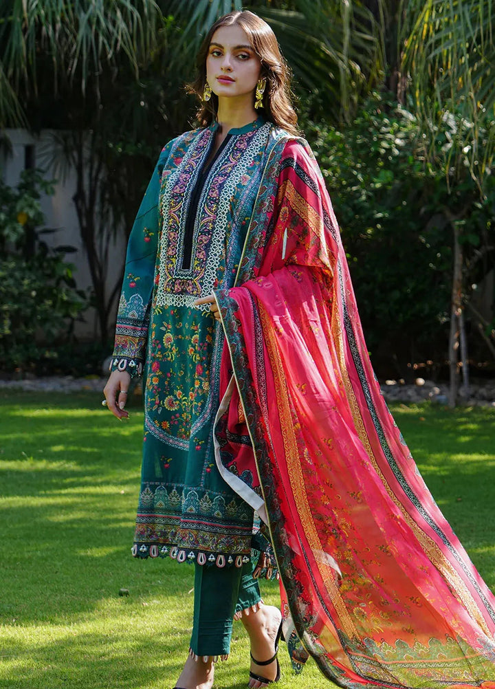 Meerak Embroidered  Suits Unstitched 3 Piece MRK24S Verde - Summer Collection