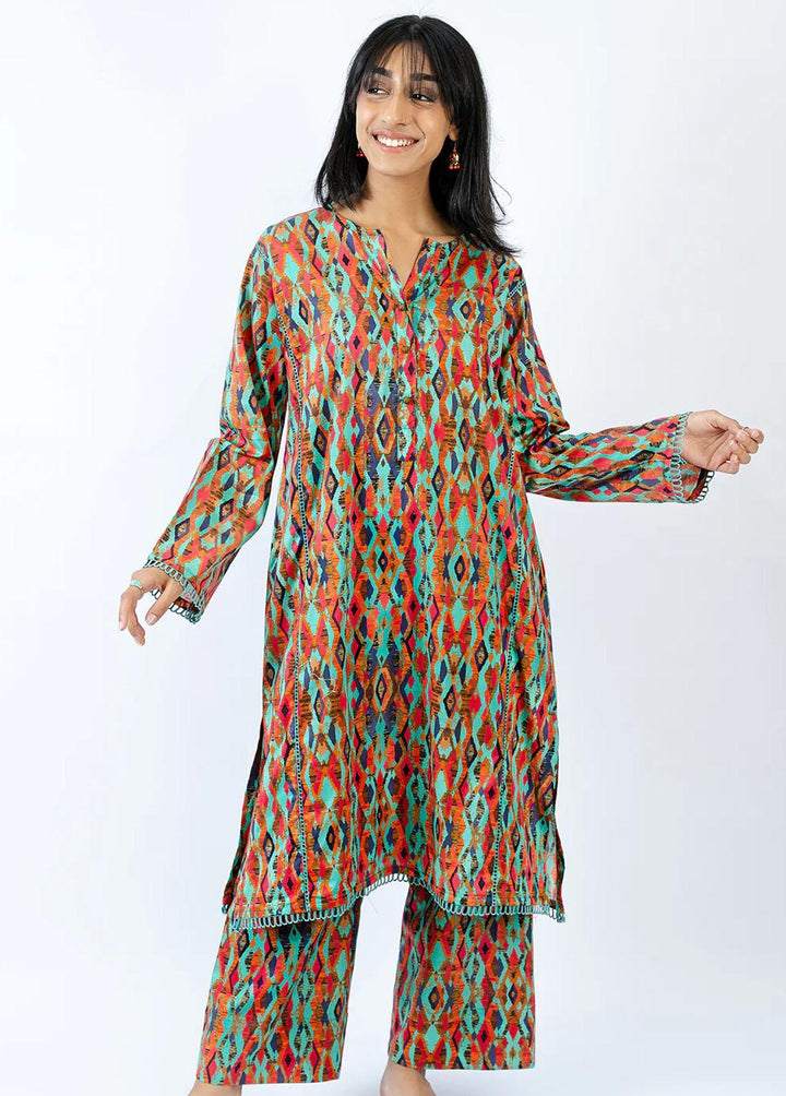 Meerak Pret Printed Lawn 2 Piece Suit MRK23SL Illusion