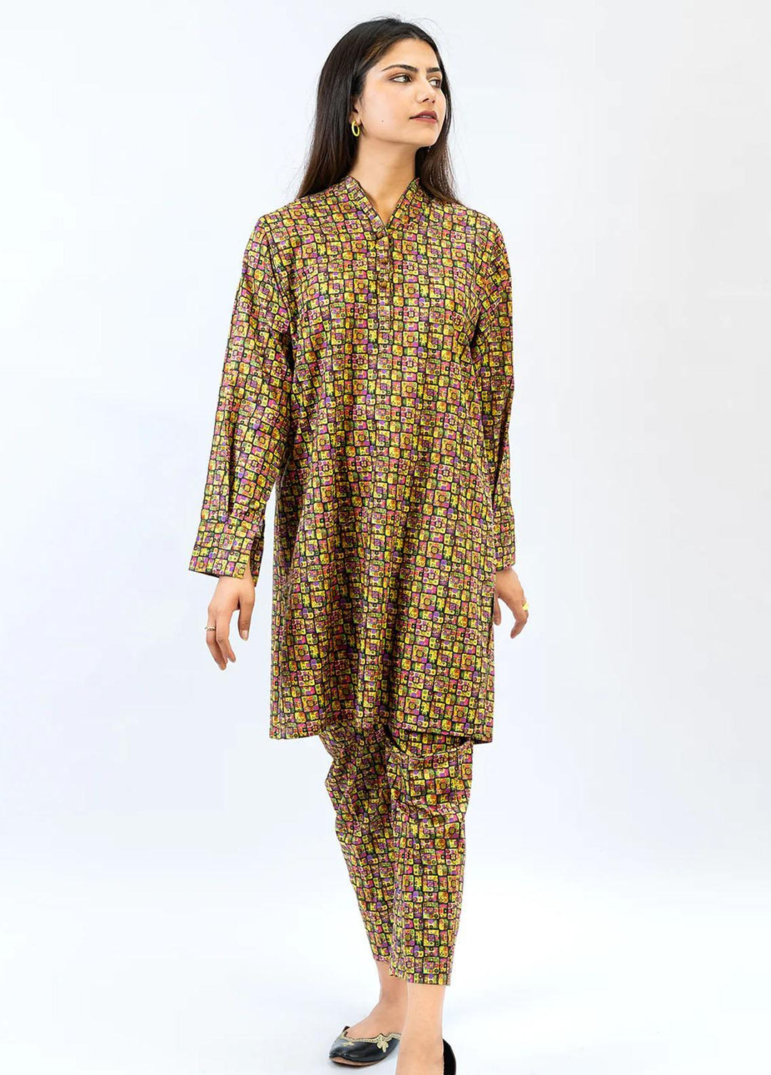 Meerak Pret Printed Lawn 2 Piece Suit MRK23SL Kaleidoscope
