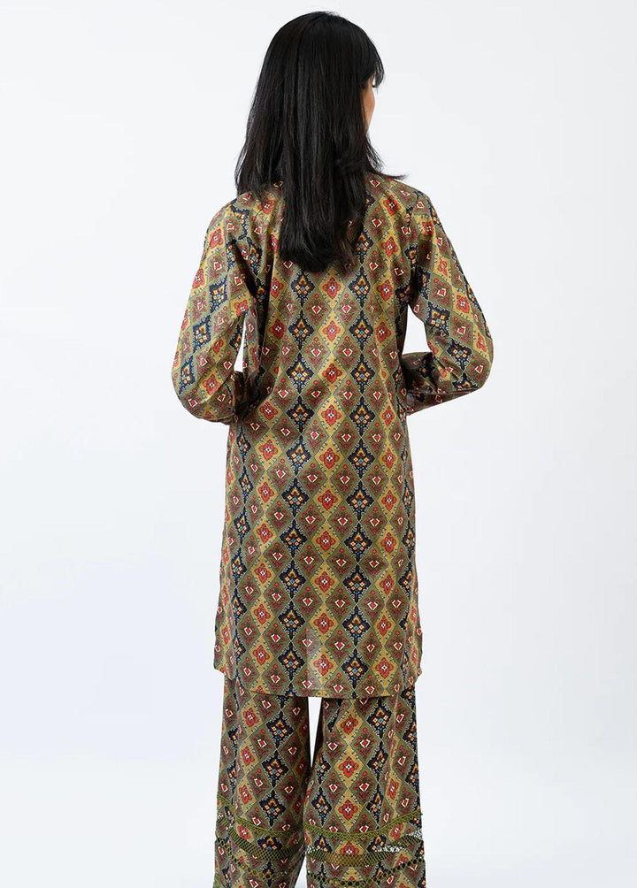 Meerak Pret Printed Lawn 2 Piece Suit MRK23SL Mosaic