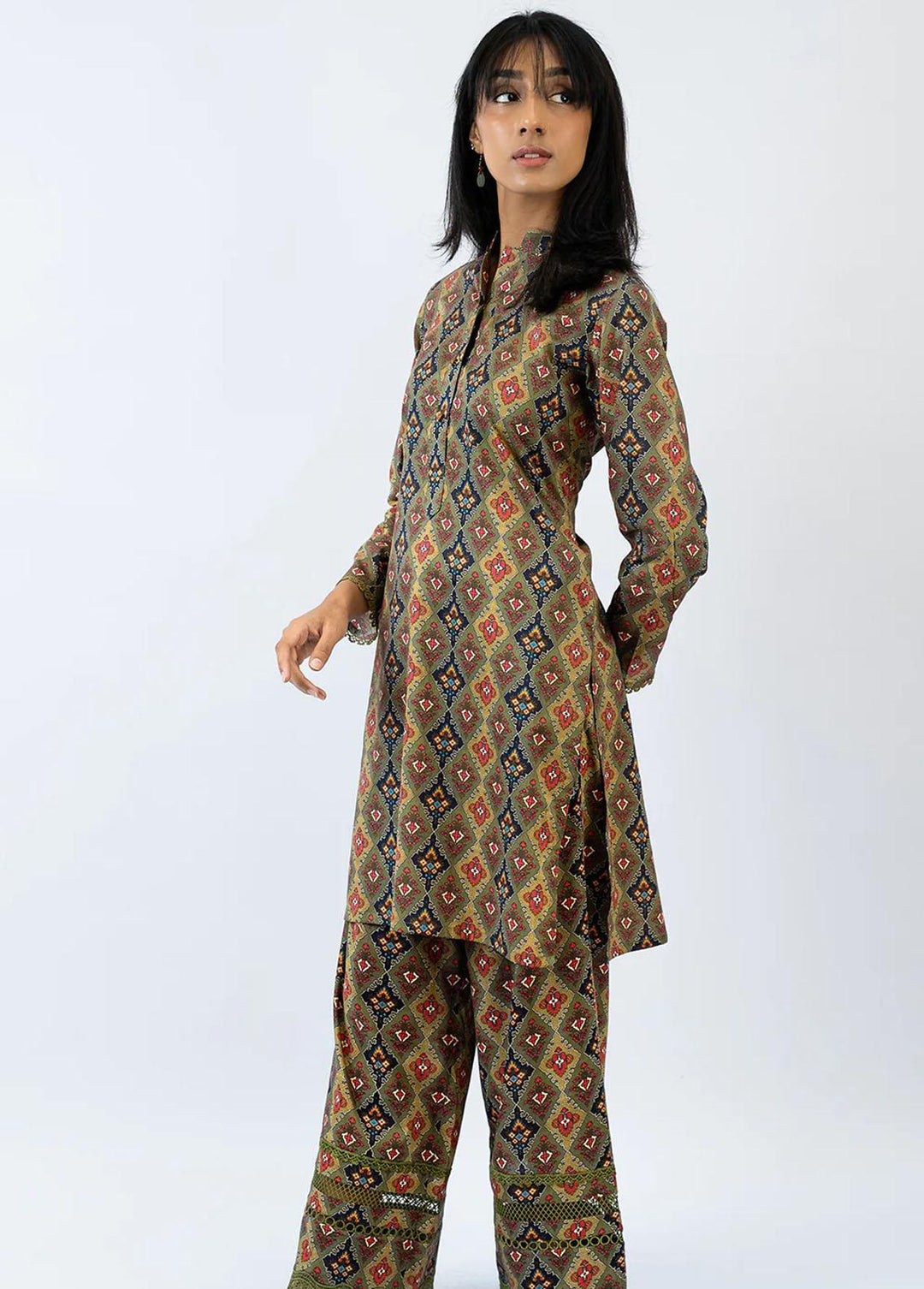 Meerak Pret Printed Lawn 2 Piece Suit MRK23SL Mosaic