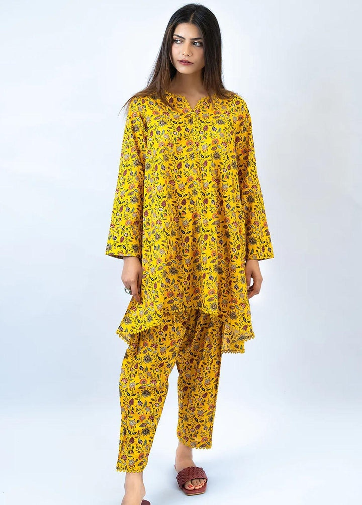 Meerak Pret Printed Lawn 2 Piece Suit MRK23SL Sunburst