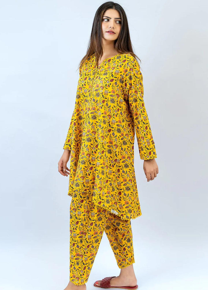 Meerak Pret Printed Lawn 2 Piece Suit MRK23SL Sunburst