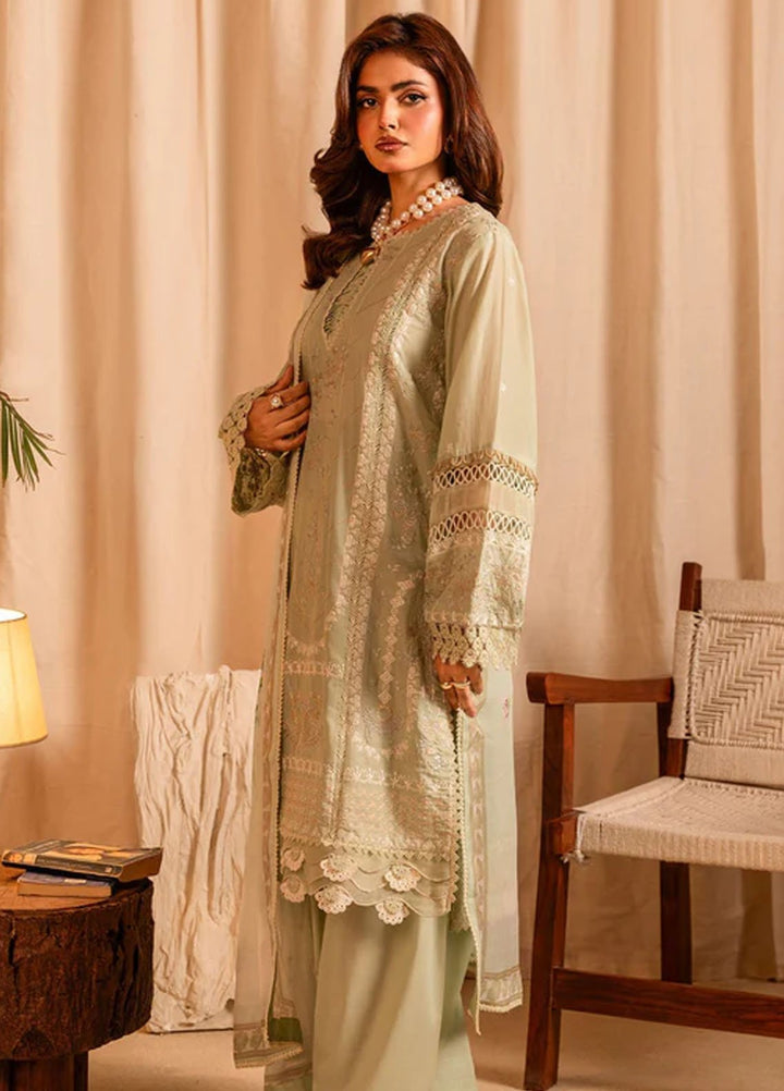 Meerak Pret Embroidered Cotton 3 Piece Suit Meadara