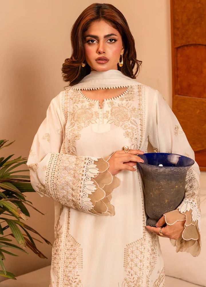 Meerak Pret Embroidered Cotton 3 Piece Suit Novera