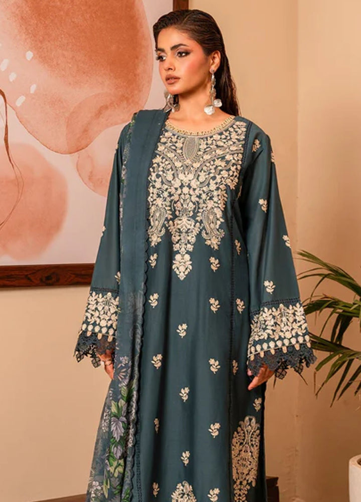 Meerak Pret Embroidered Cotton 3 Piece Suit Parisa