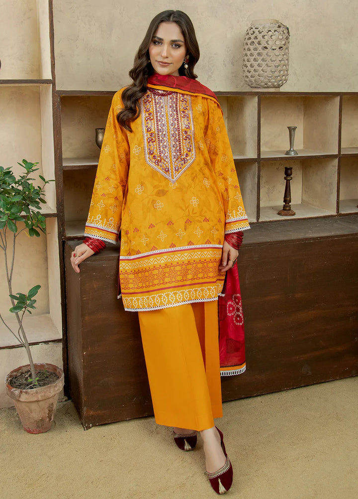 Meerak Pret Embroidered Lawn 3 Piece Suit Gulnar