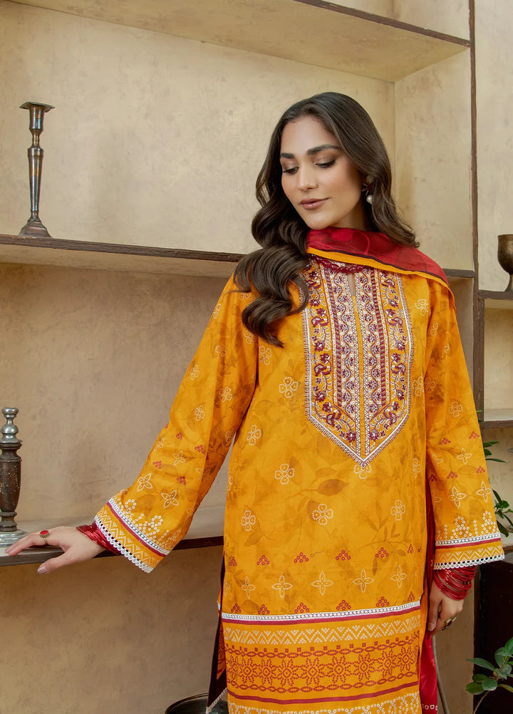 Meerak Pret Embroidered Lawn 3 Piece Suit Gulnar