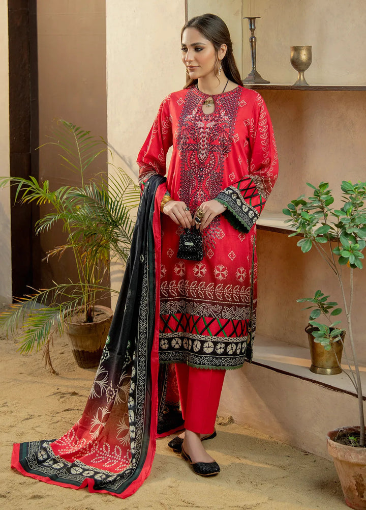 Meerak Pret Embroidered Lawn 3 Piece Suit Mahrokh