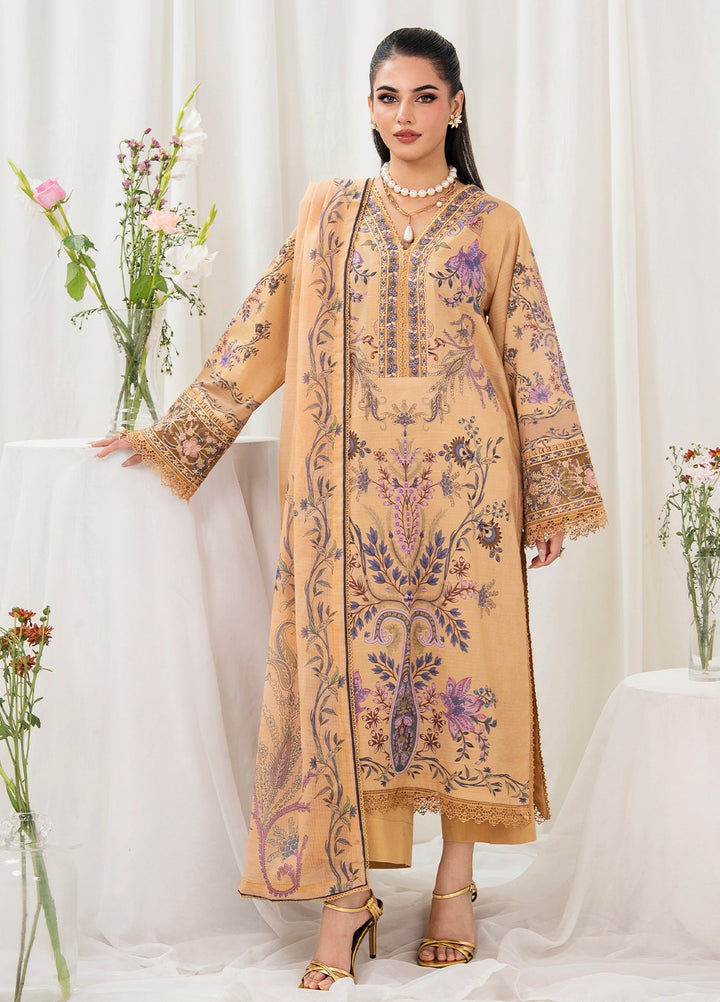 Meerak Pret Embroidered Lawn 3 Piece Suit Maylora