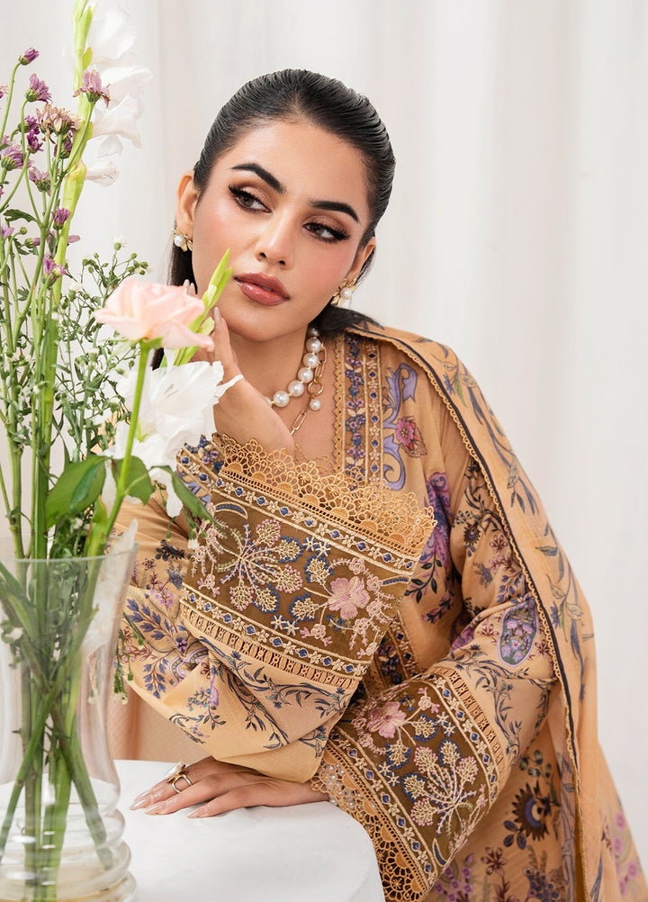 Meerak Pret Embroidered Lawn 3 Piece Suit Maylora