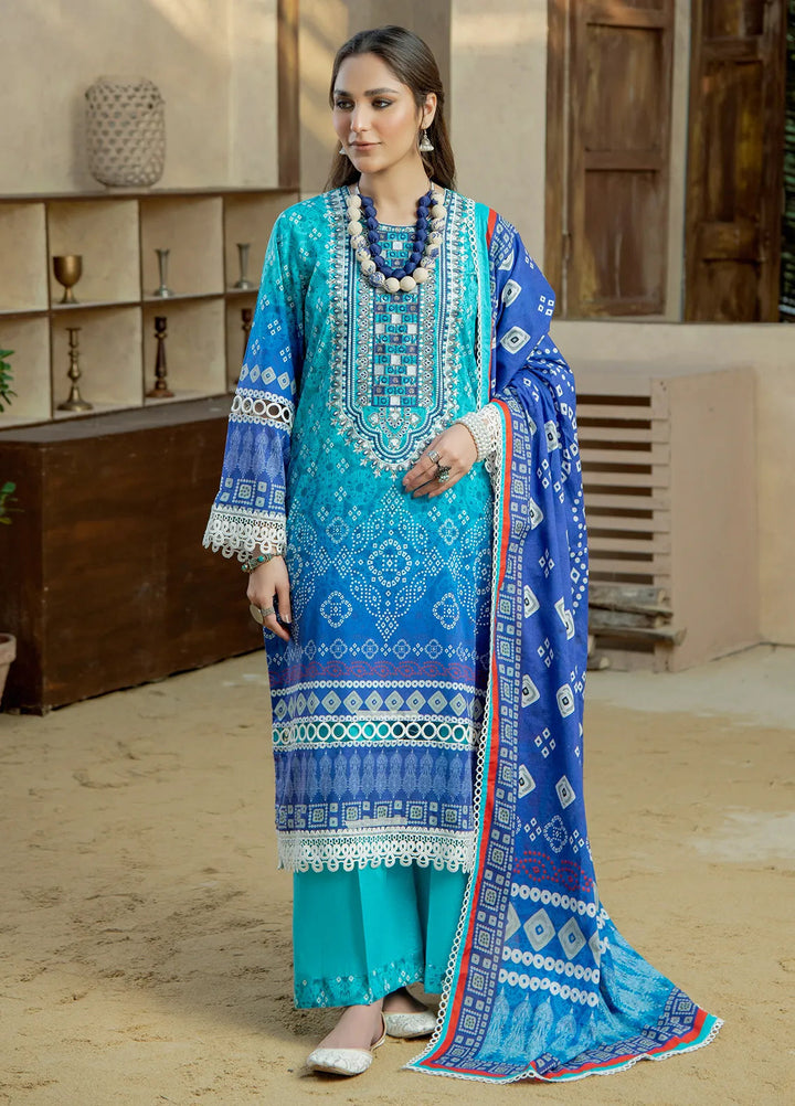 Meerak Pret Embroidered Lawn 3 Piece Suit Mehrunisa
