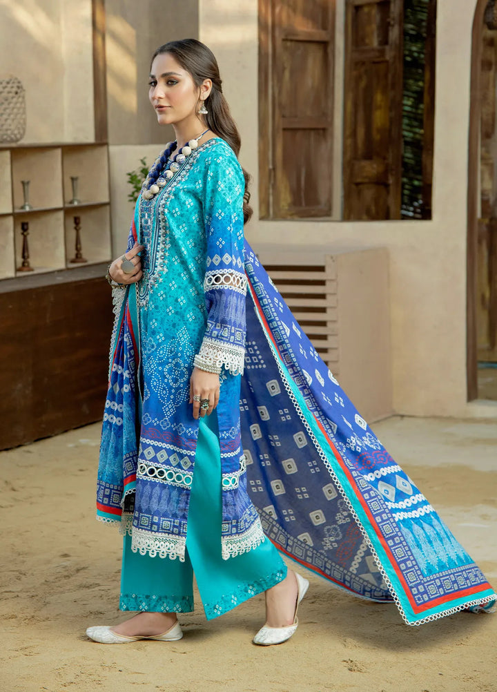 Meerak Pret Embroidered Lawn 3 Piece Suit Mehrunisa