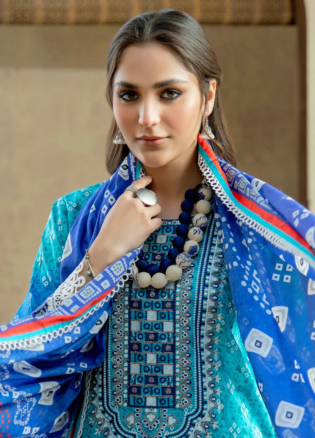Meerak Pret Embroidered Lawn 3 Piece Suit Mehrunisa