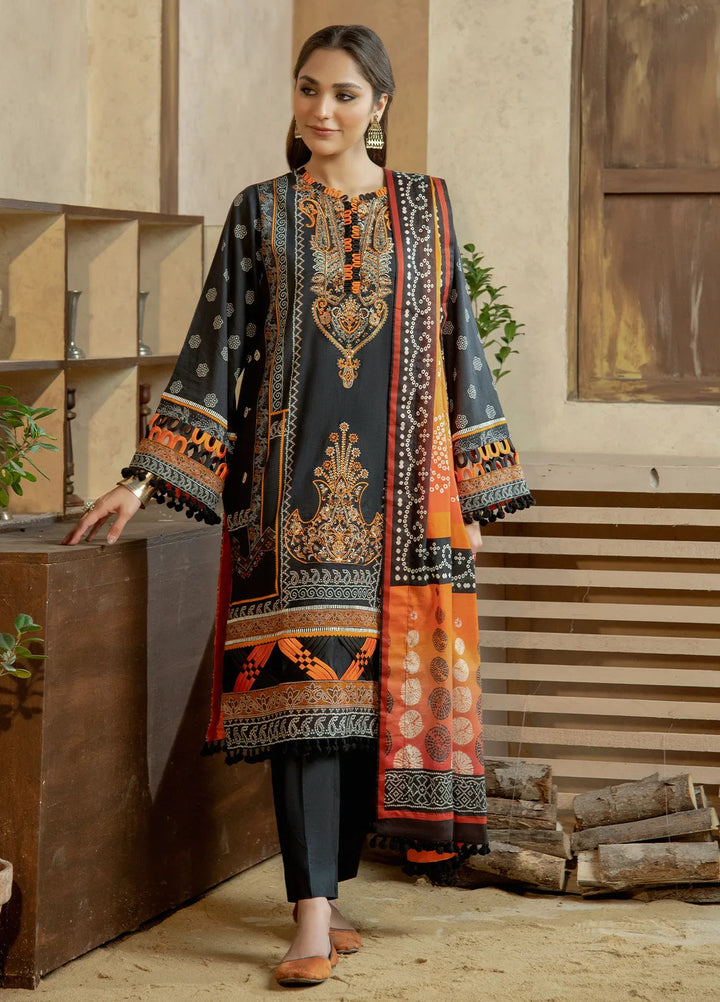 Meerak Pret Embroidered Lawn 3 Piece Suit Noori