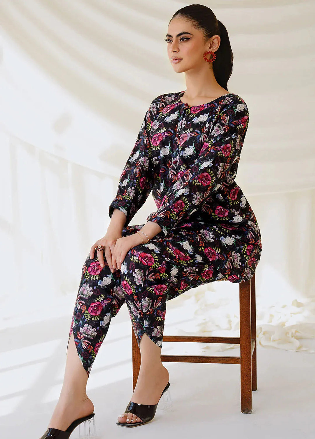 Meerak Pret Printed  2 Piece Suit D-14 MK