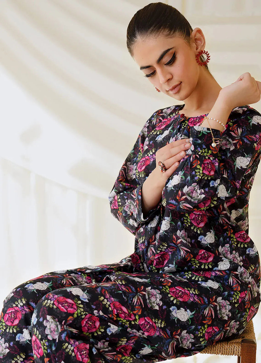 Meerak Pret Printed  2 Piece Suit D-14 MK