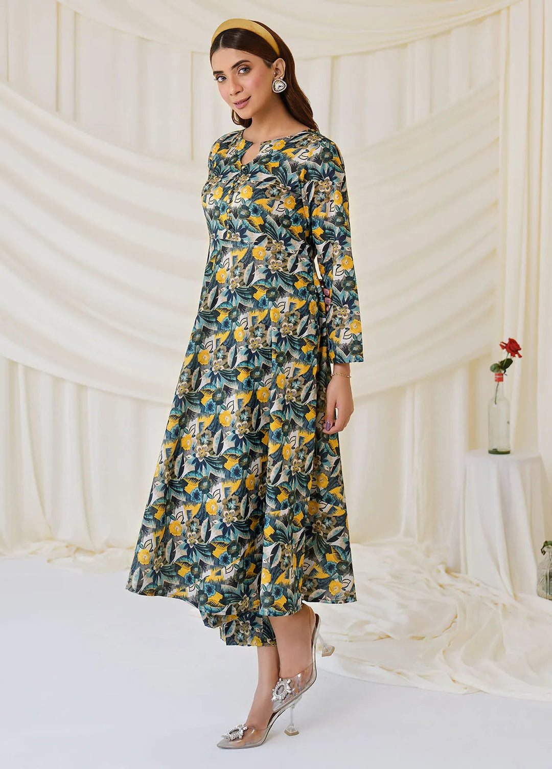 Meerak Pret Printed  2 Piece Suit D-21 MK
