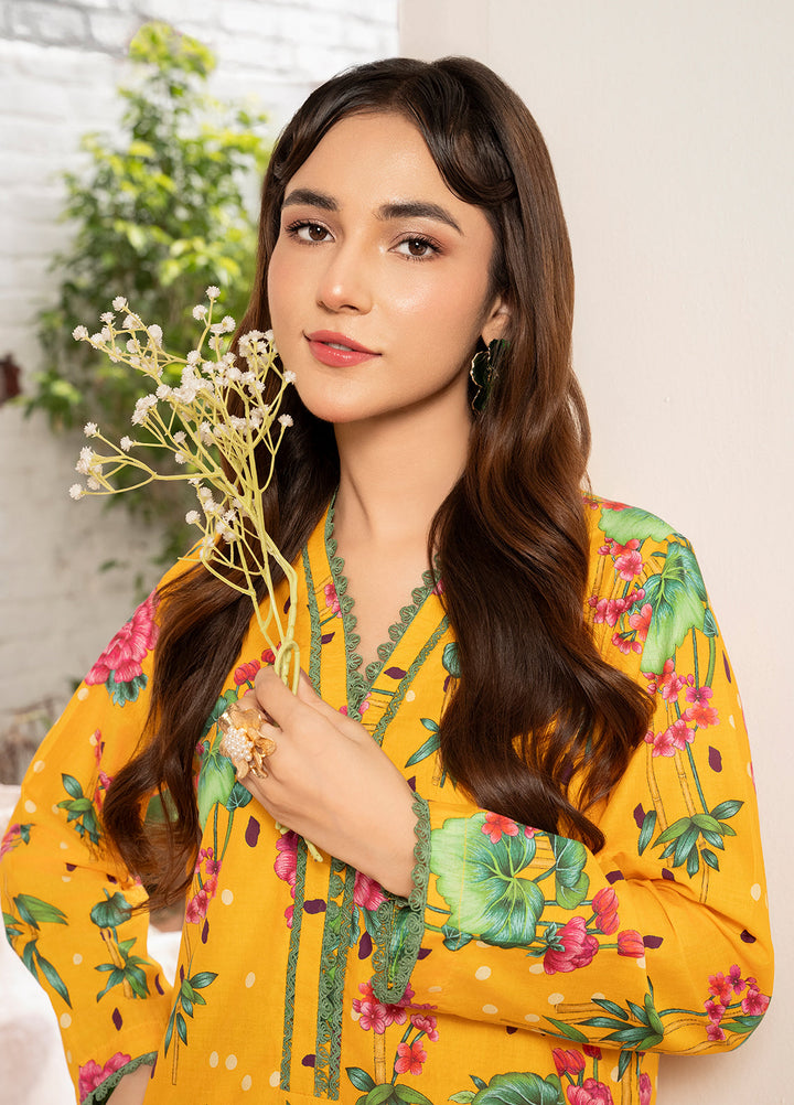 Meerak Pret Printed Cotton Lawn 2 Piece Suit D-01