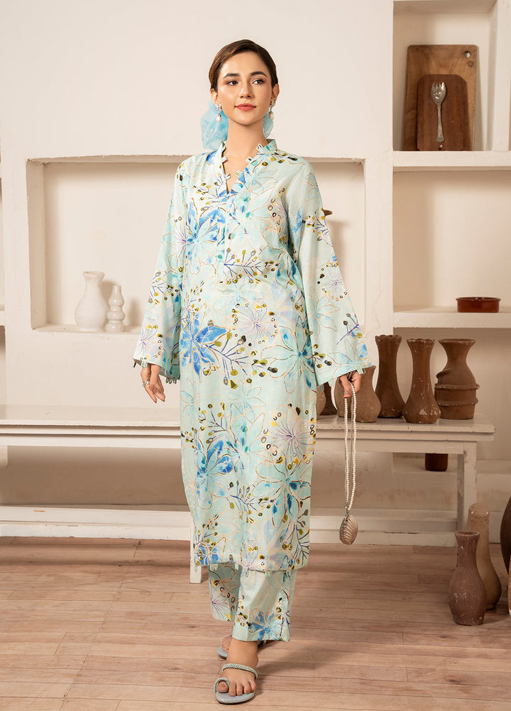 Meerak Pret Printed Cotton Lawn 2 Piece Suit D-04