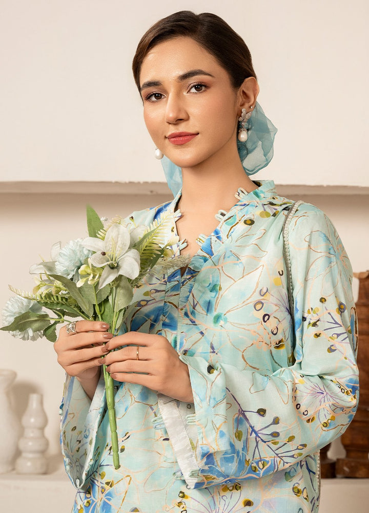 Meerak Pret Printed Cotton Lawn 2 Piece Suit D-04