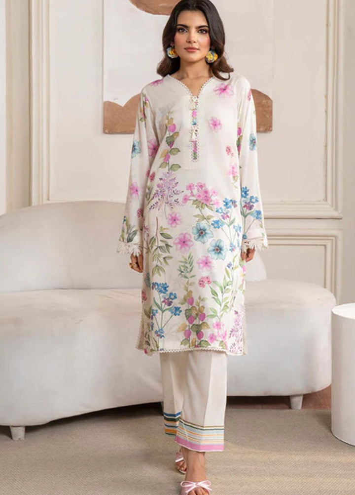 Meerak Pret Printed Lawn 2 Piece Suit Camellia