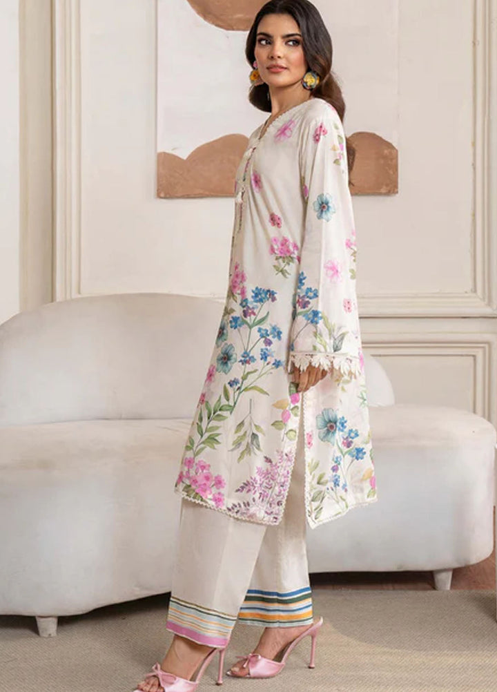 Meerak Pret Printed Lawn 2 Piece Suit Camellia