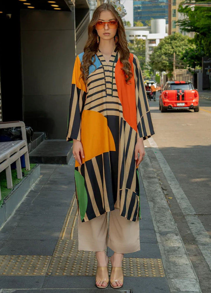 Meerak Pret Printed Lawn 1 Piece Suit D-10