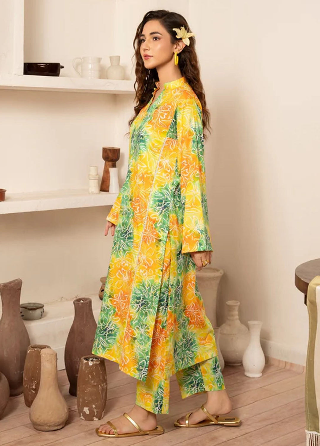 Meerak Pret Printed Lawn 2 Piece Suit GF-13