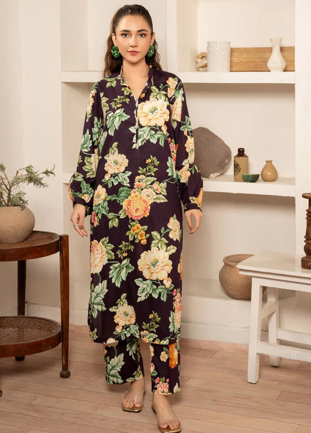 Meerak Pret Printed Lawn 2 Piece Suit GF-23