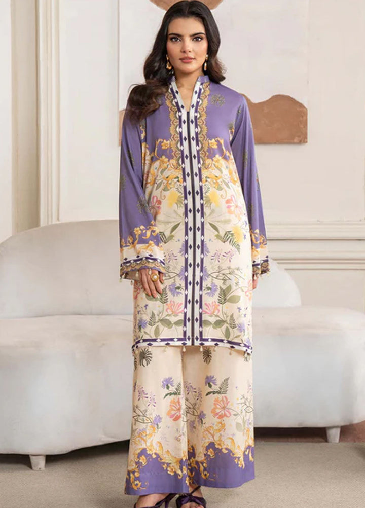 Meerak Pret Printed Lawn 2 Piece Suit Iris