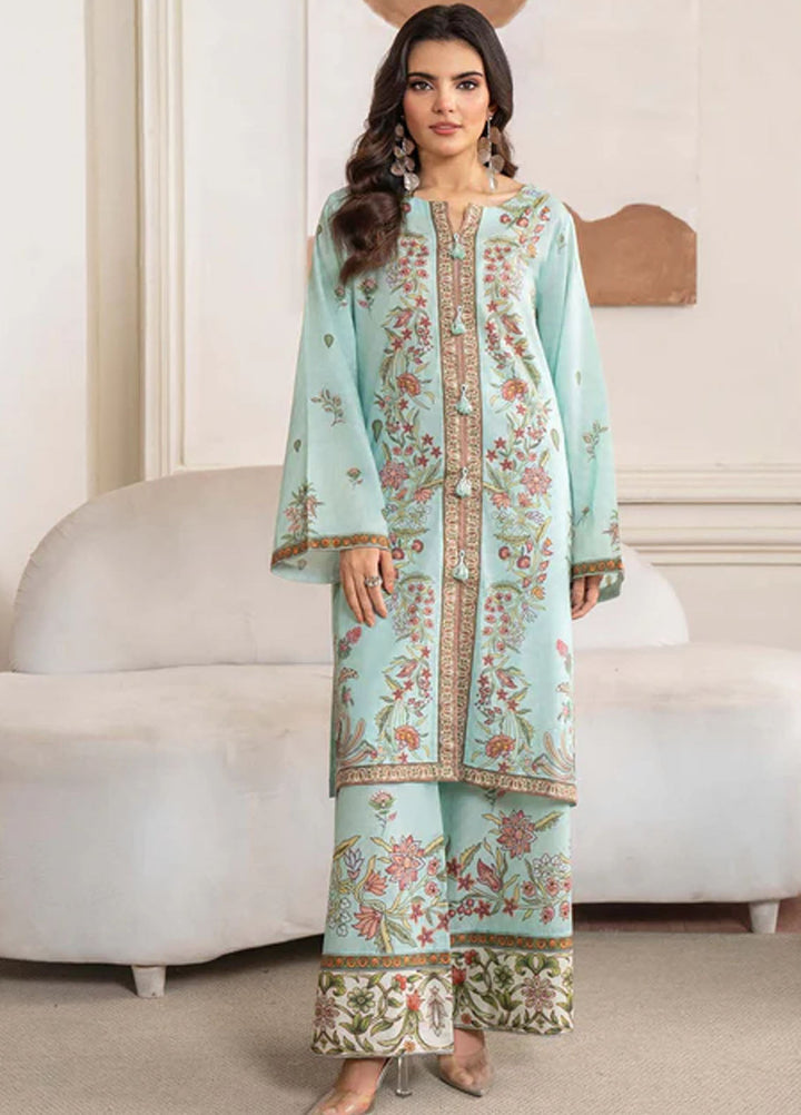 Meerak Pret Printed Lawn 2 Piece Suit Lotus