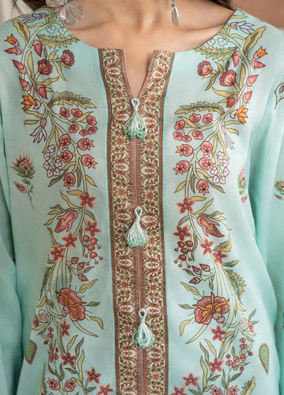 Meerak Pret Printed Lawn 2 Piece Suit Lotus