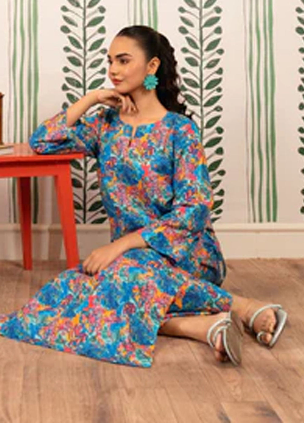 Meerak Pret Printed Lawn 2 Piece Suit SF-05