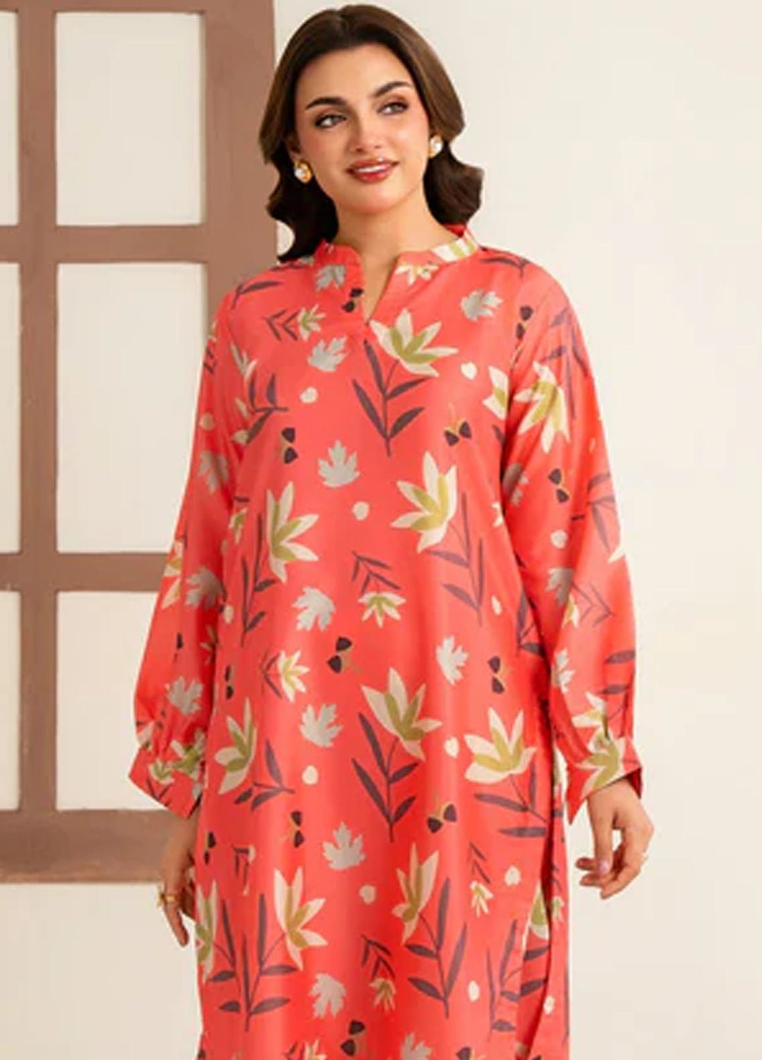 Meerak Pret Printed Silk 2 Piece Suit Omayah