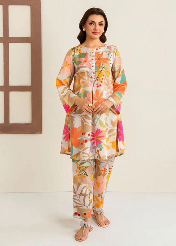 Meerak Pret Printed Silk 2 Piece Suit Salvera