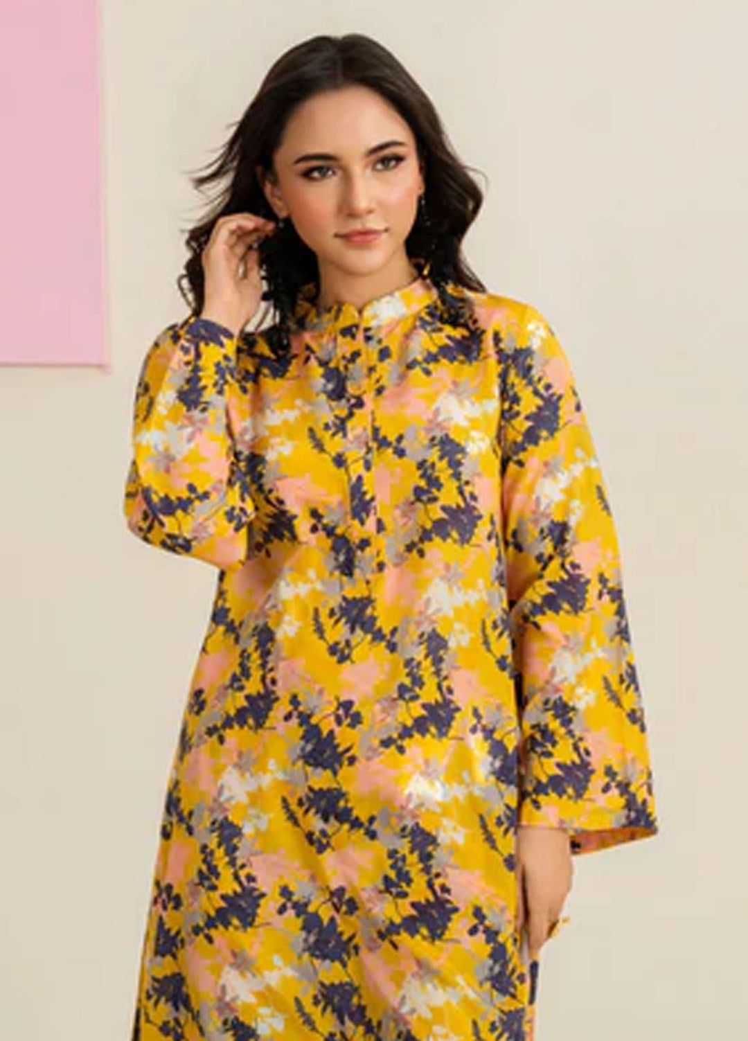 Meerak Pret Printed Silk 2 Piece Suit Zairish