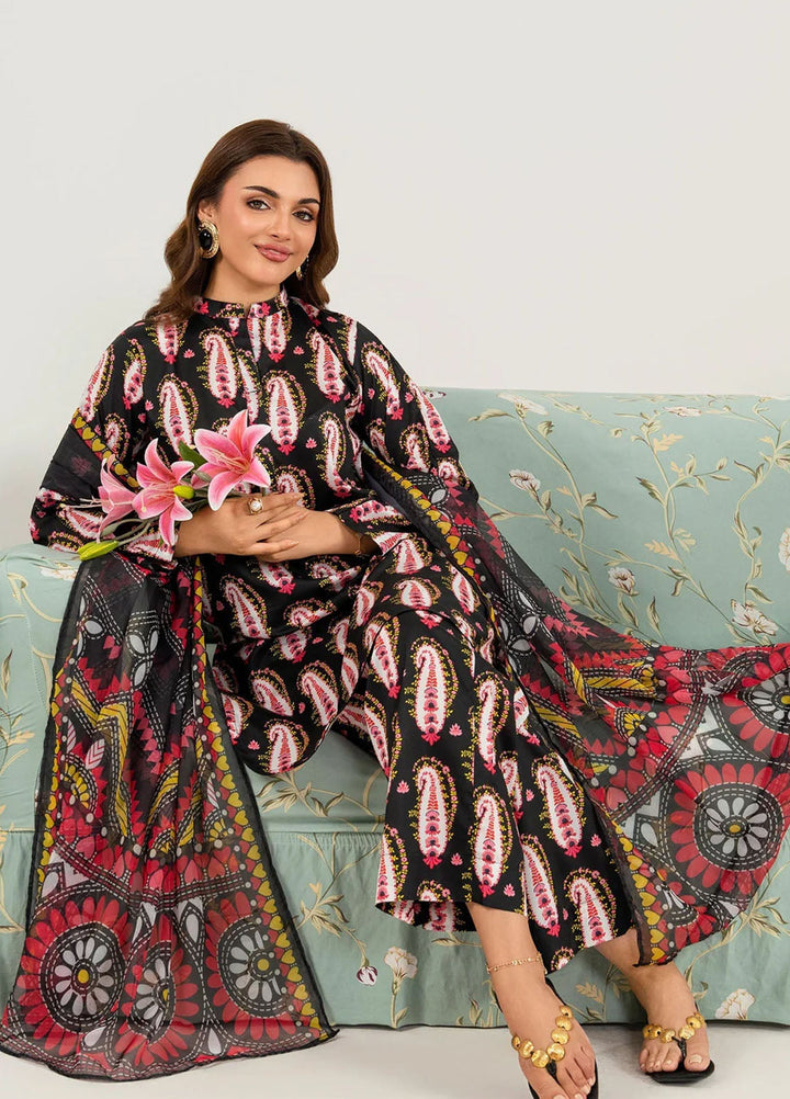 Meerak Pret Printed Silk 3 Piece Suit Alverra