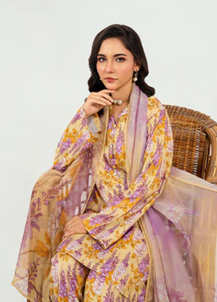 Meerak Pret Printed Silk 3 Piece Suit Celmira