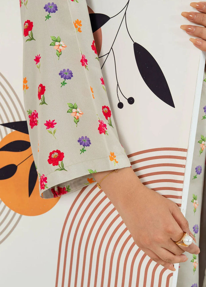 Meerak Pret Printed Silk 3 Piece Suit Mistara